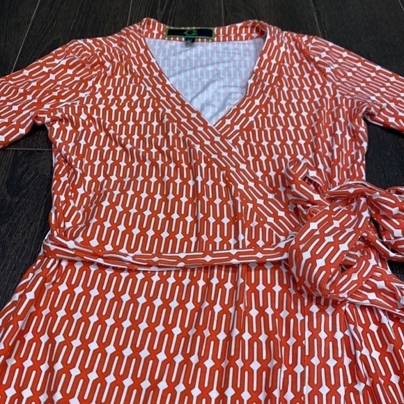 C wonder coral wrap dress - Picture 2 of 2